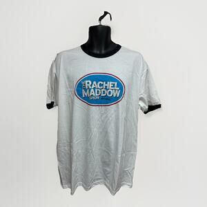NBC Mens The Rachel Maddow Show Shirt Size XL New White Short Sleeve